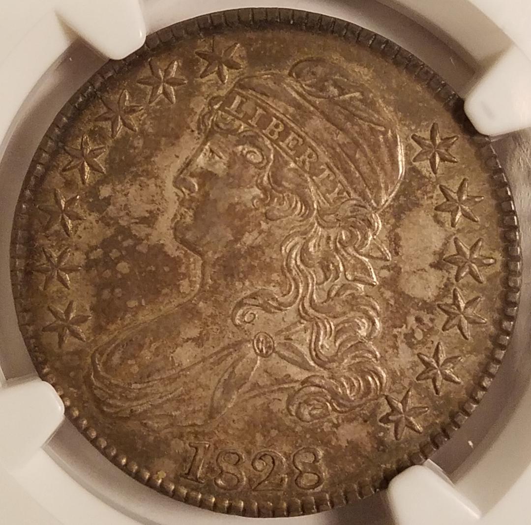 1828-Dark-Toned-Capped-Bust-Half-Dollar---Overton-118-R3
